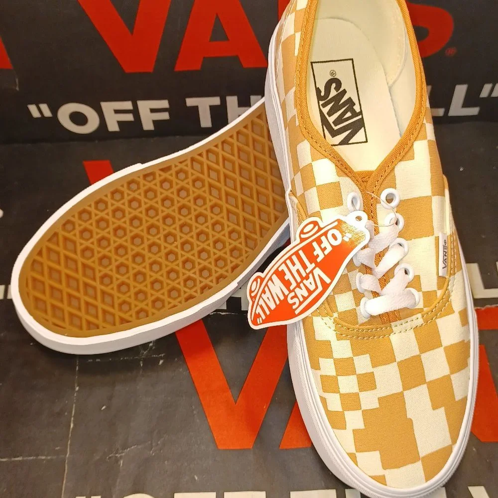 Vans Authentic Stacked Women's 8.5 Men's 7 Multi Checkered Sandstone VN0AKXXSST